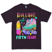 Plum rolling into fifth grade Premium Tee - BundleAndBundleShop