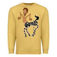 Antique Gold zebra in america doodle Premium Sweatshirt - tuanDangUi