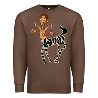 Chestnut zebra in america doodle Premium Sweatshirt - tuanDangUi