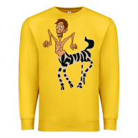 Lemon zebra in america doodle Premium Sweatshirt - tuanDangUi