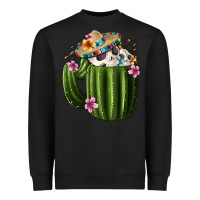 Black Day Of The Dead Mexican Cactus Heavyweight Sweatshirt - FaDigitalArtStudio