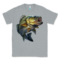 Heather Grey jumping bass Classic Tee - LillyAllenDesigns