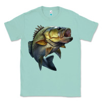 Seafoam jumping bass Classic Tee - LillyAllenDesigns
