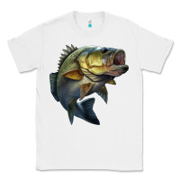 White jumping bass Classic Tee - LillyAllenDesigns