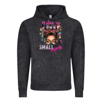 Vintage Black minding my own small business messy bun Vintage Hoodie - texasbilliewilder