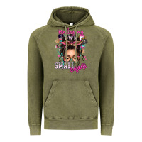 Vintage Olive minding my own small business messy bun Vintage Hoodie - texasbilliewilder