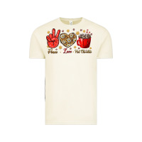 Vintage Arctic Peace love hot chocolate Vintage Tee - NancyCooperArtShop
