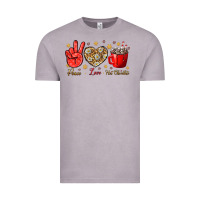 Vintage Zinc Peace love hot chocolate Vintage Tee - NancyCooperArtShop