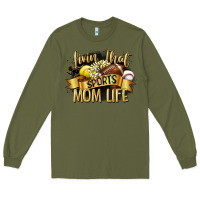 Army Green livin that sports mom life Long Sleeve Tee - CowGirlArtShop