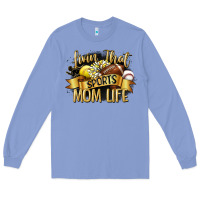 Colony Blue livin that sports mom life Long Sleeve Tee - CowGirlArtShop