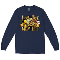 Navy livin that sports mom life Long Sleeve Tee - CowGirlArtShop