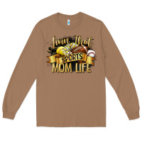 Toasted Coconut livin that sports mom life Long Sleeve Tee - CowGirlArtShop