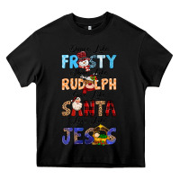Black Dance Like Frosty Shine Like Rudolph Give Like Heavy Core Tee - MaliasSmallBusiness