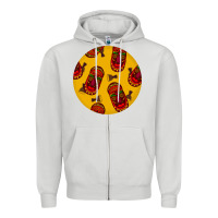 Dove Grey african masks round earrings 5 Zipper Hoodie - BundleAndBundleShop