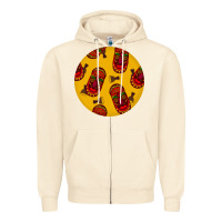 Sandshell african masks round earrings 5 Zipper Hoodie - BundleAndBundleShop