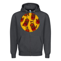 Smoke african masks round earrings 5 Zipper Hoodie - BundleAndBundleShop