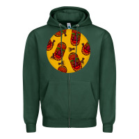 Sports Green african masks round earrings 5 Zipper Hoodie - BundleAndBundleShop