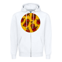 White african masks round earrings 5 Zipper Hoodie - BundleAndBundleShop