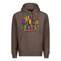 Coffee mardi gras queen Premium Hoodie - FaDigitalArtStudio