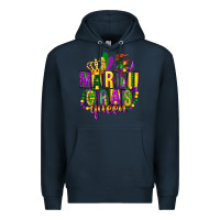 Navy mardi gras queen Premium Hoodie - FaDigitalArtStudio