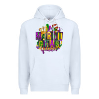 White mardi gras queen Premium Hoodie - FaDigitalArtStudio