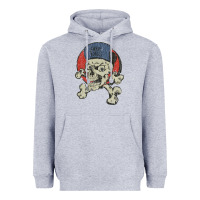 Heather Grey skate rags skull & crossbones Heavyweight Hoodie - tuanDangUi