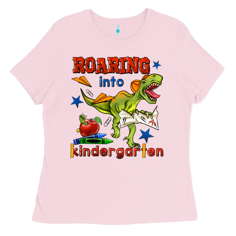 Roaring Into Kindergarten Ladies Tee by BundleAndBundleShop | Teevron