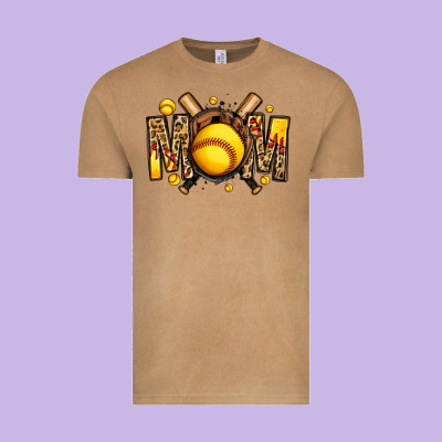 Softball Mom Vintage Tee Designed By Jasminsmagicworld