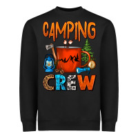 Black camping crew camper coffee mug Heavyweight Sweatshirt - FaDigitalArtStudio