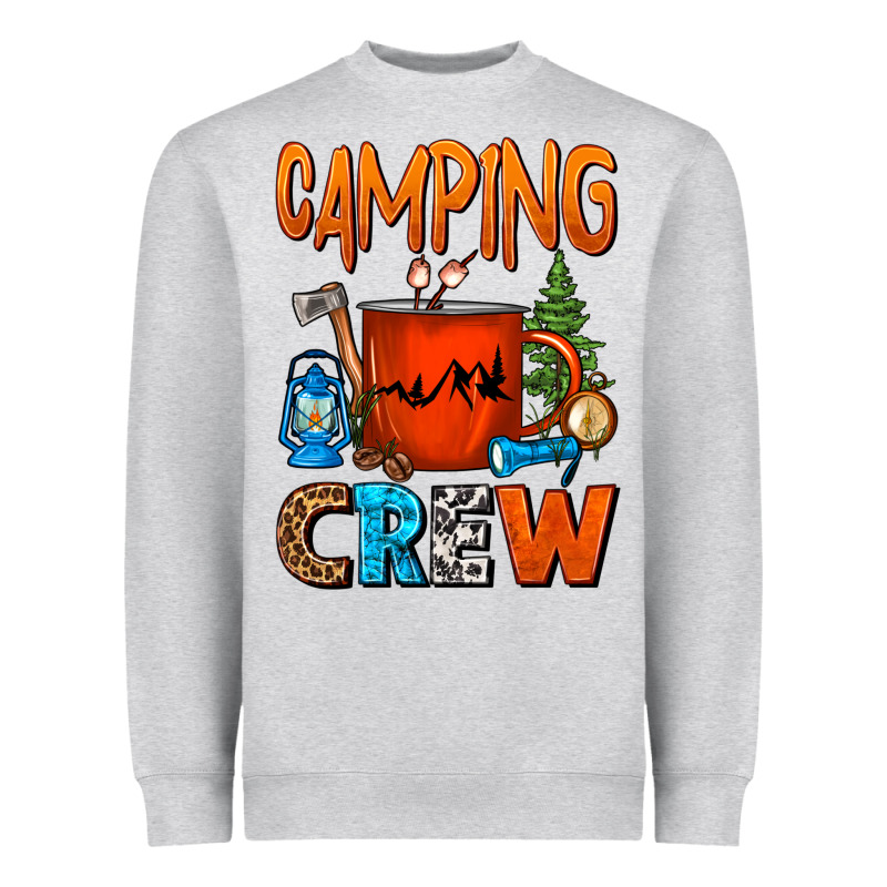 Camping Crew Camper Coffee Mug Heavyweight Sweatshirt by FaDigitalArtStudio | Teevron