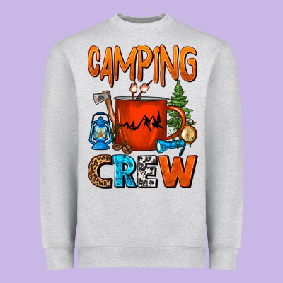 Camping Crew Camper Coffee Mug Heavyweight Sweatshirt Designed By Fadigitalartstudio