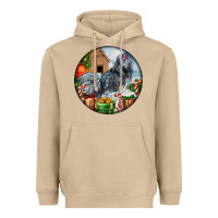 Mushroom ameraucana rooster christmas Heavyweight Hoodie - LillyAllenDesigns