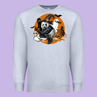 Panda Hallowen Premium Sweatshirt Designed By Lillyallendesigns