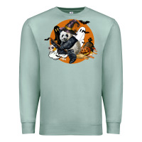 Seafoam panda hallowen Premium Sweatshirt - LillyAllenDesigns