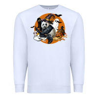 White panda hallowen Premium Sweatshirt - LillyAllenDesigns