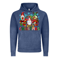 Vintage Denim merry christmas gnome truck Vintage Hoodie - texasbilliewilder