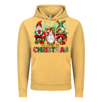 Vintage Mustard merry christmas gnome truck Vintage Hoodie - texasbilliewilder