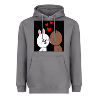 Storm brown bear cony bunny rabbit the kiss Heavyweight Hoodie - tuanDangUi