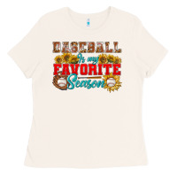 Baseball Is My Favorite Season Ladies Tee | Teevron
