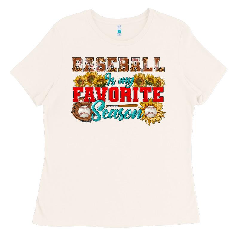 Baseball Is My Favorite Season Ladies Tee by BundleAndBundleShop | Teevron