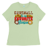 Matcha baseball is my favorite season Ladies Tee - BundleAndBundleShop