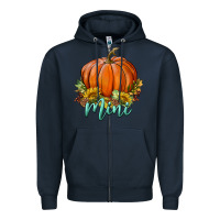 Navy pumpkin mini Zipper Hoodie - BundleAndBundleShop