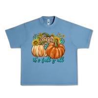 Pebble Blue It's Fall Y'all Urban Heavy Tee - texasbilliewilder