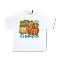 White It's Fall Y'all Urban Heavy Tee - texasbilliewilder