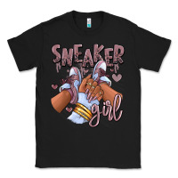 Black sky j mauve sneaker girl afro woman Classic Tee - RanaPortraitStore