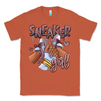 Copper sky j mauve sneaker girl afro woman Classic Tee - RanaPortraitStore