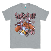Heather Grey sky j mauve sneaker girl afro woman Classic Tee - RanaPortraitStore
