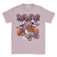 Lilac sky j mauve sneaker girl afro woman Classic Tee - RanaPortraitStore