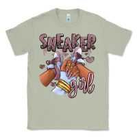 Matcha sky j mauve sneaker girl afro woman Classic Tee - RanaPortraitStore