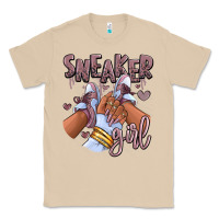 Mushroom sky j mauve sneaker girl afro woman Classic Tee - RanaPortraitStore